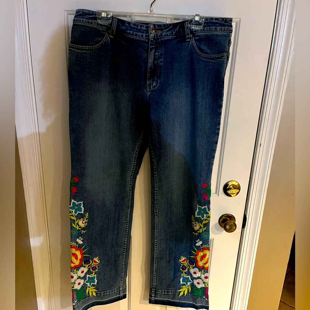 Embroidered Jeans